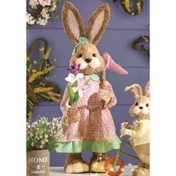 Sisal Bunny with Butterfly Net