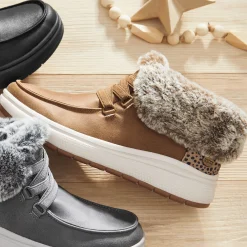 Skechers Slip-Ins Skip Cute Wave Fur Fancies Bootie