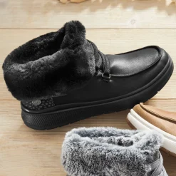Skechers Slip-Ins Skip Cute Wave Fur Fancies Bootie