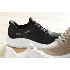 Skechers Women's Slip-Ins Bobs Sport Squad Chaos with No-Tie Laces