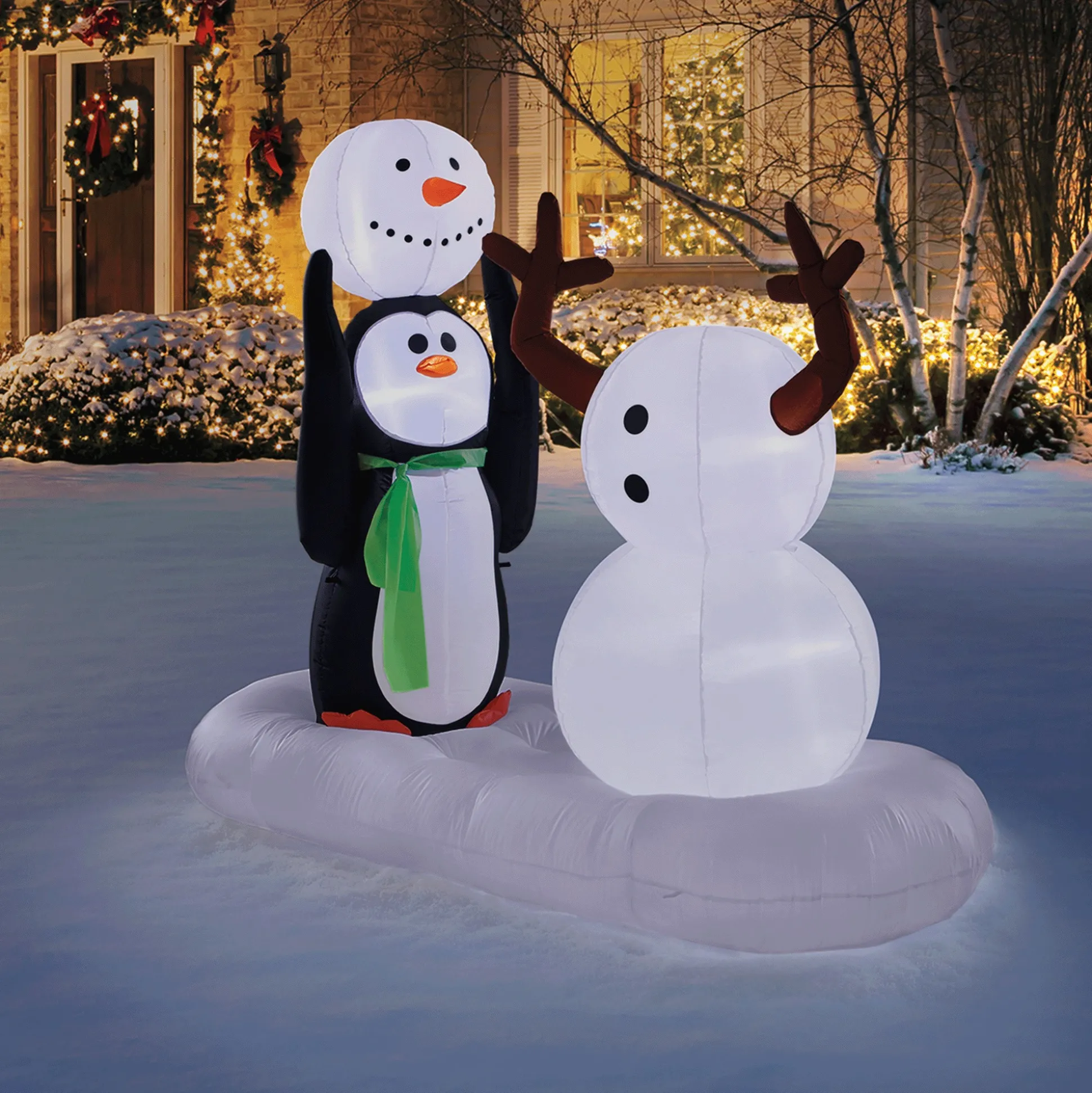 Snowman Building Inflatable