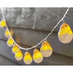 Solar Easter Chick String Lights