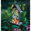 Solar Glass Butterfly Bird Feeder