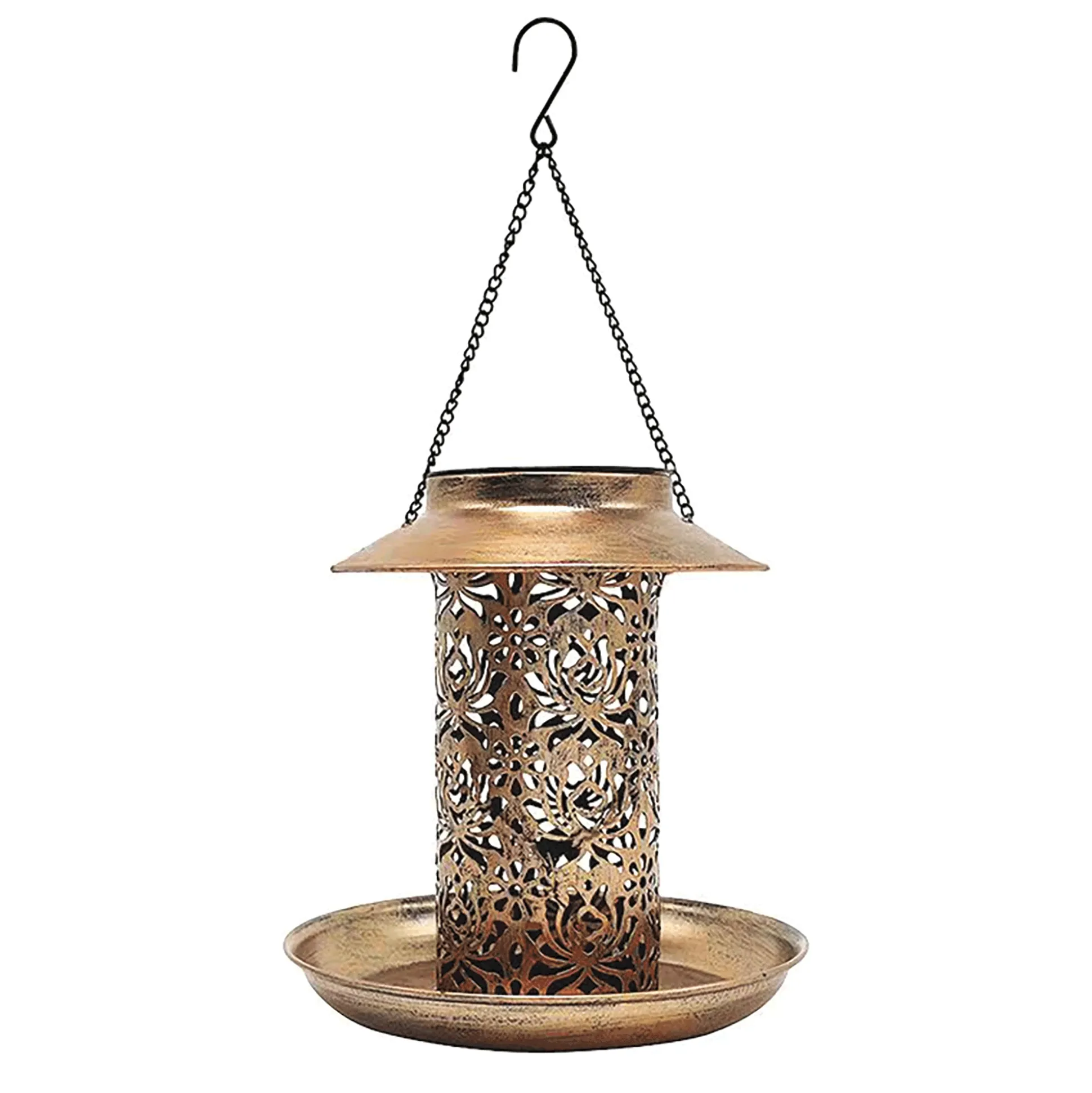 Solar Light Hanging Bird Feeder