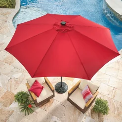 9' Solar Lit Umbrella
