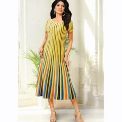 Spring A-Line Sweater Dress