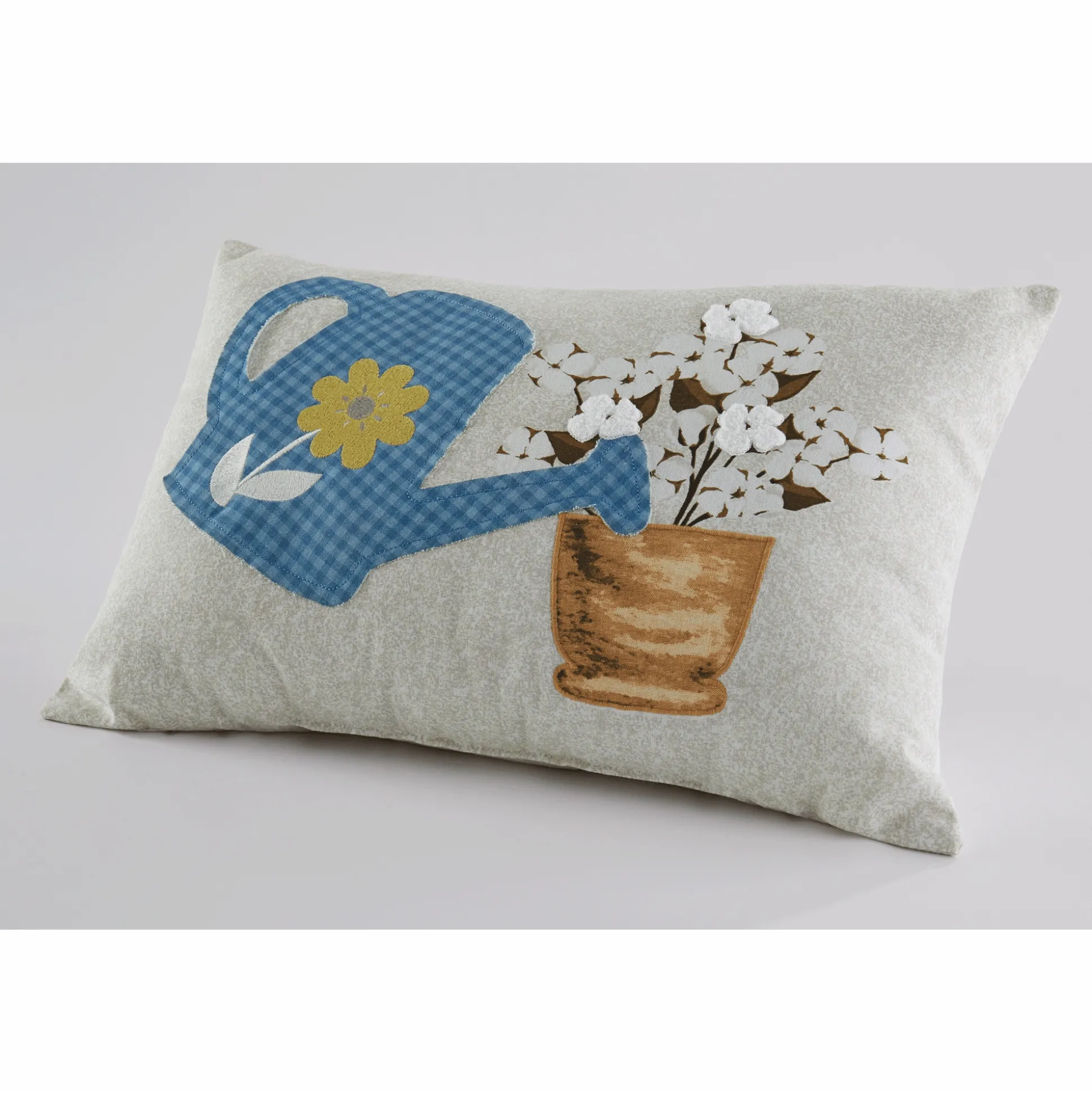 Spring Sprinkles Embroidered Pillow