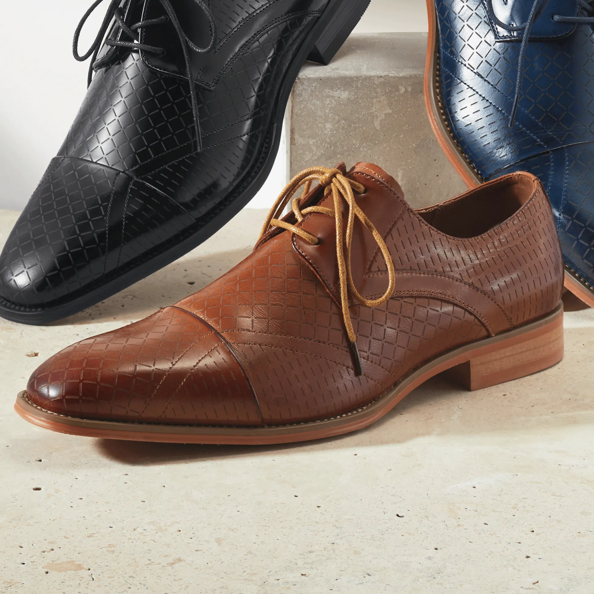 Stacy Adams Hobson Laser-Cut Oxford