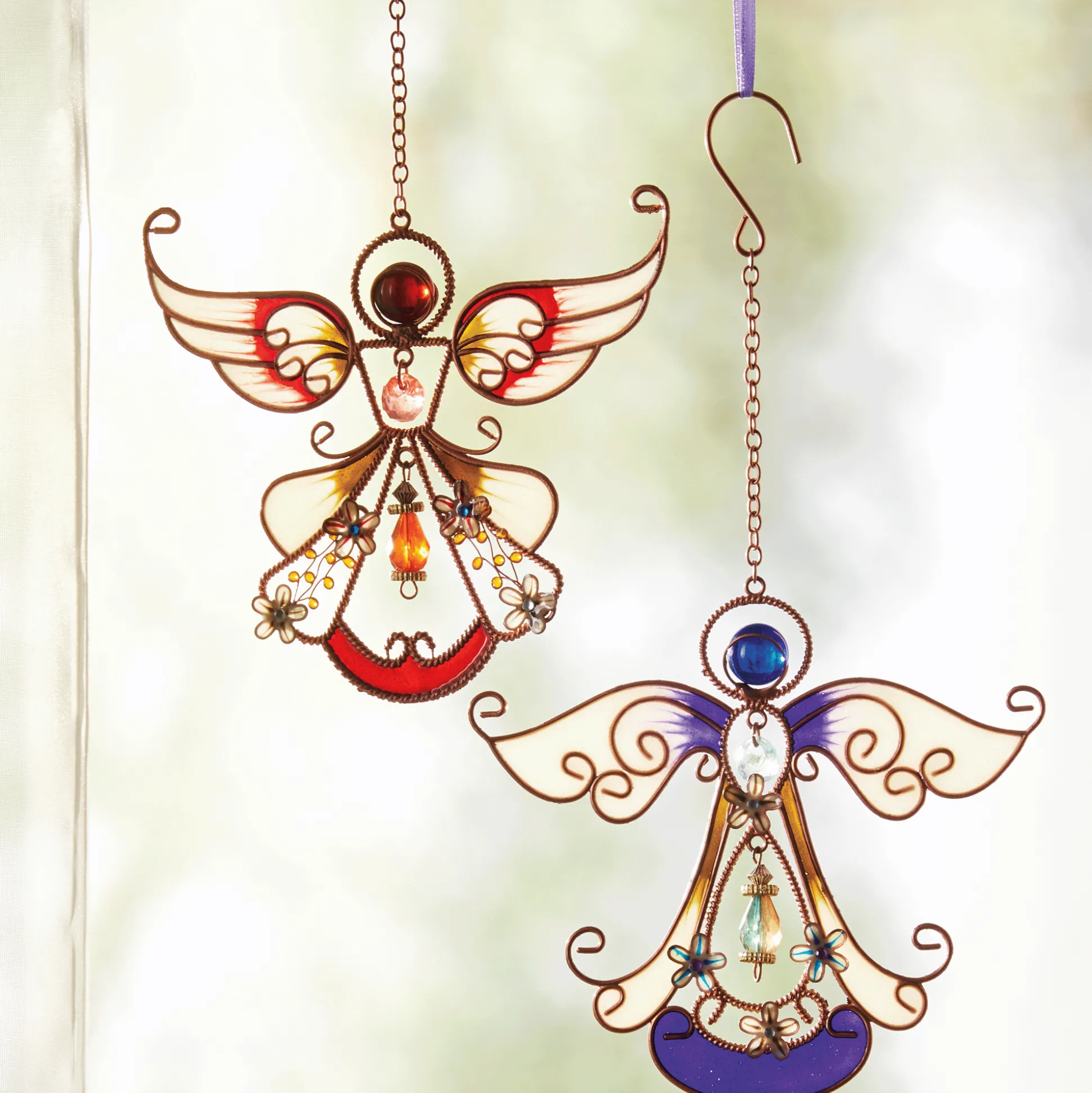 Stained Glass Angel Suncatcher