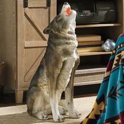 Statement Wolf Statue