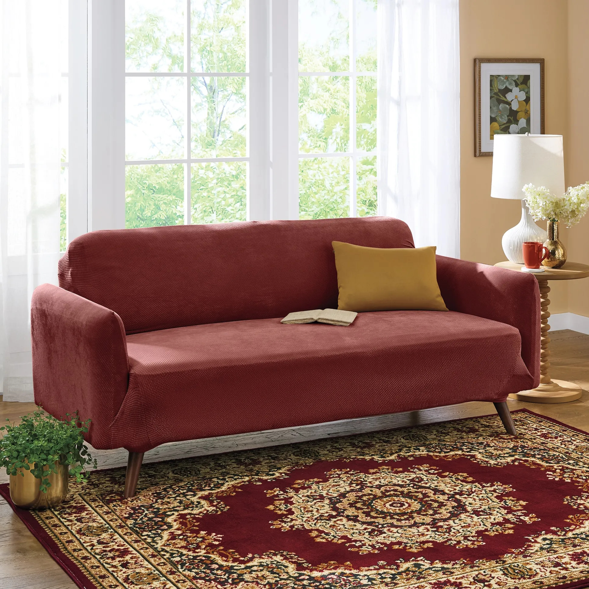 Stretch Pique Slipcover