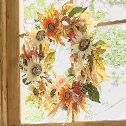 Sunflower and Pumpkin Wreath