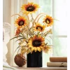 Sunflower Arrangement in Metal Pot