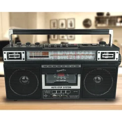 Supersonic 4-Band Radio and Cassette Player with Bluetooth