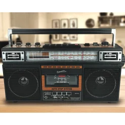 Supersonic 4-Band Radio and Cassette Player with Bluetooth