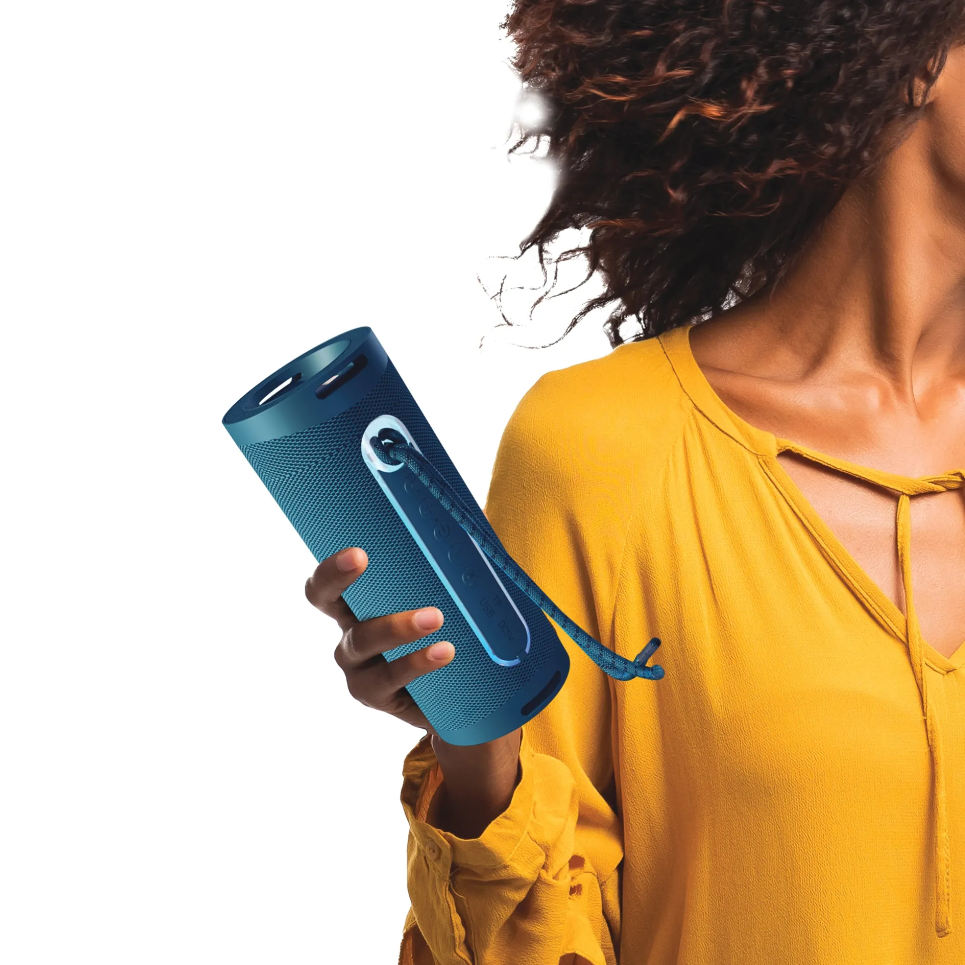Supersonic Portable Speaker with Flashlight