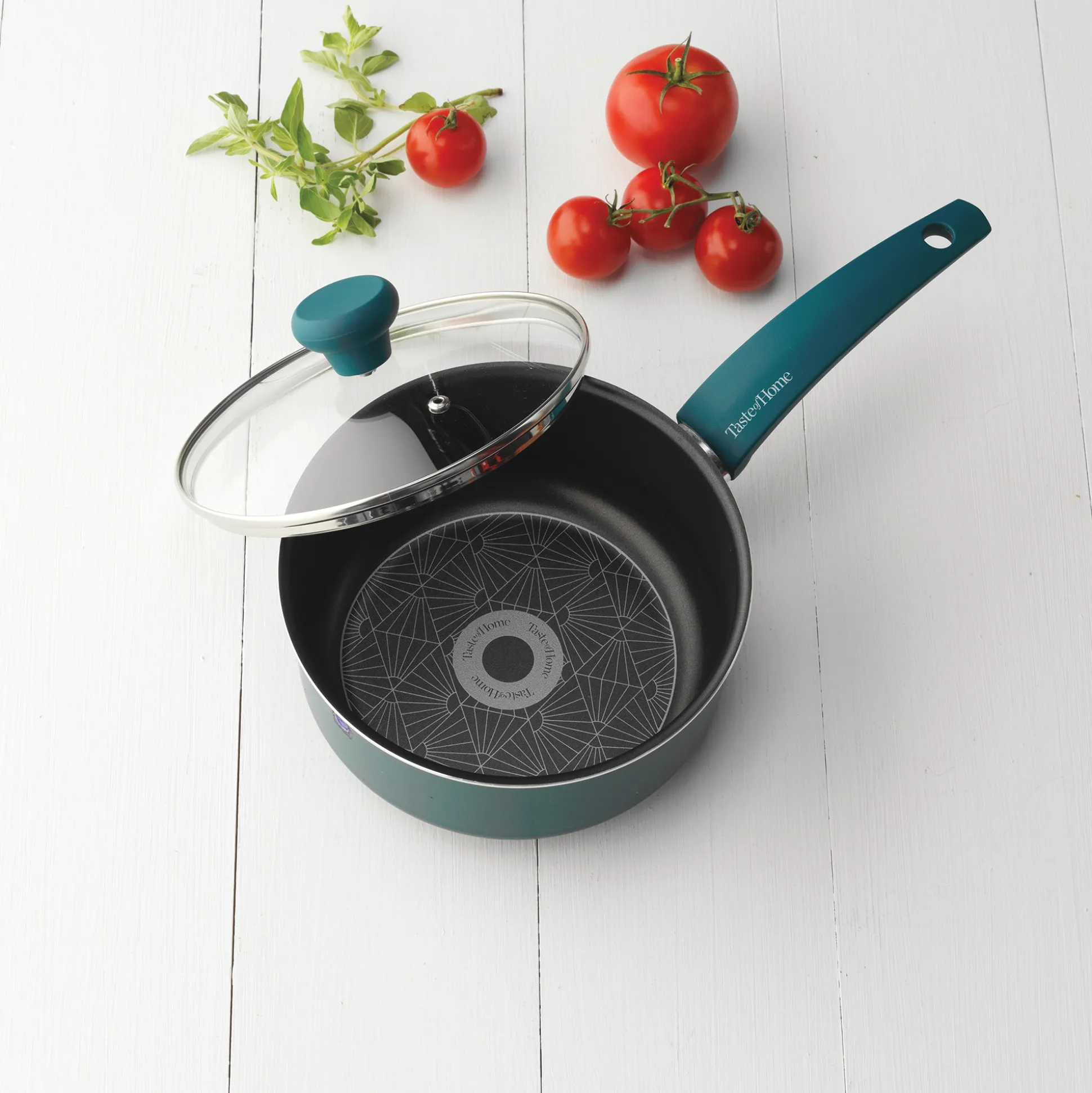 Taste of Home 2-Quart Nonstick Aluminum Saucepan with Lid