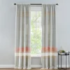 Textured Stripe Panel with Tassel Fringe