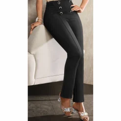 The Classique Vinyl Rhinestone Slide for Women with a Clear 2.5