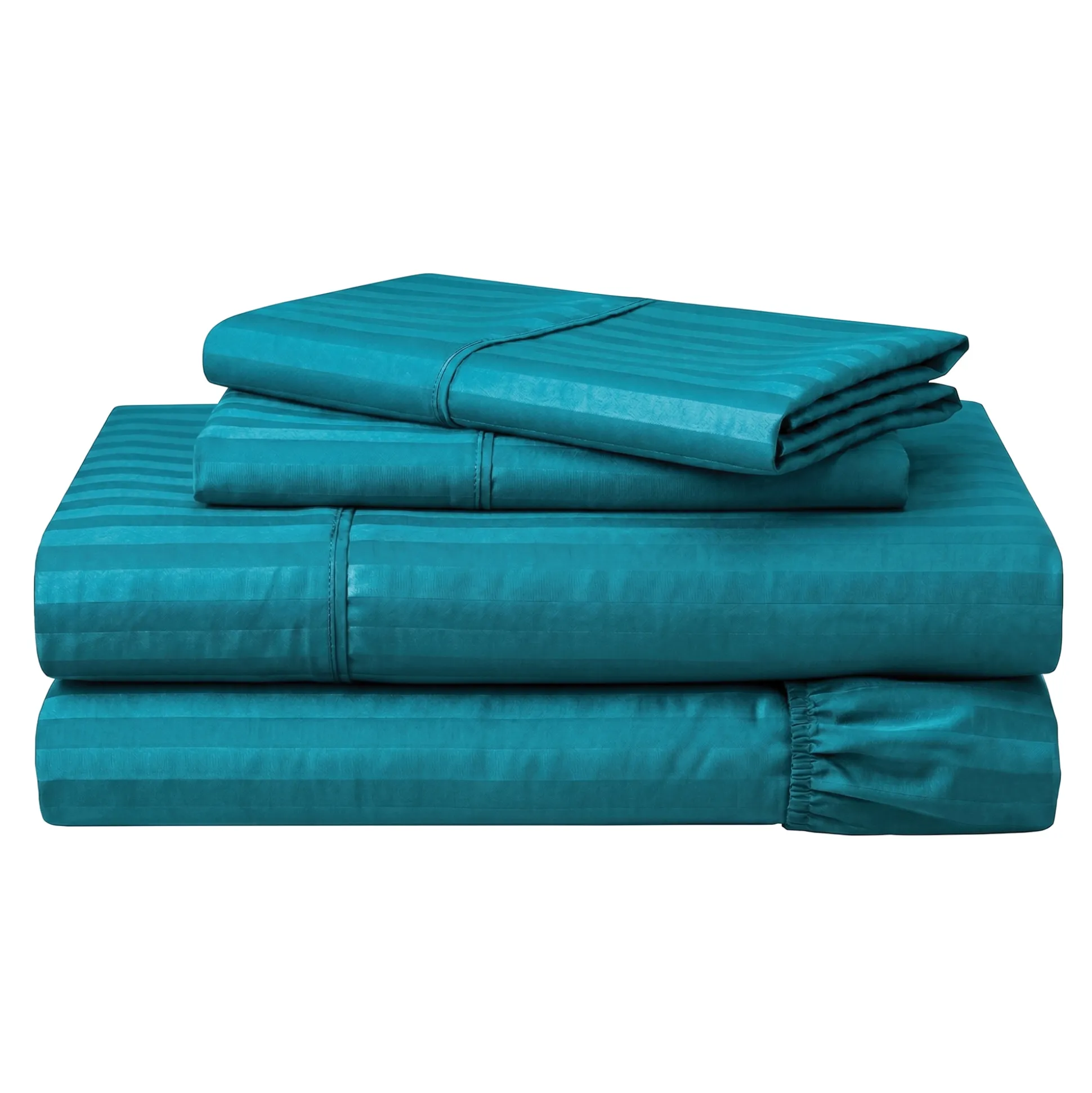 400-Thread Count Egyptian Cotton Sateen Stripe Sheet Set