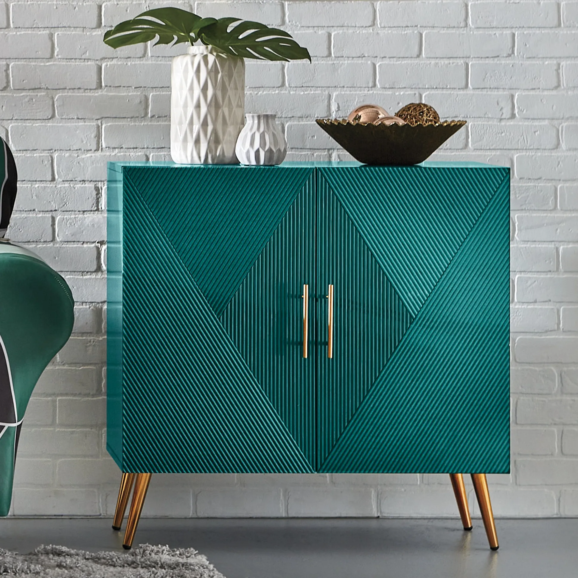 Trystan Green Cabinet