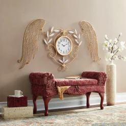 Upholstered Rose Storage Bench