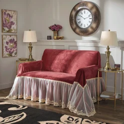 Velvet Throw Slipcover