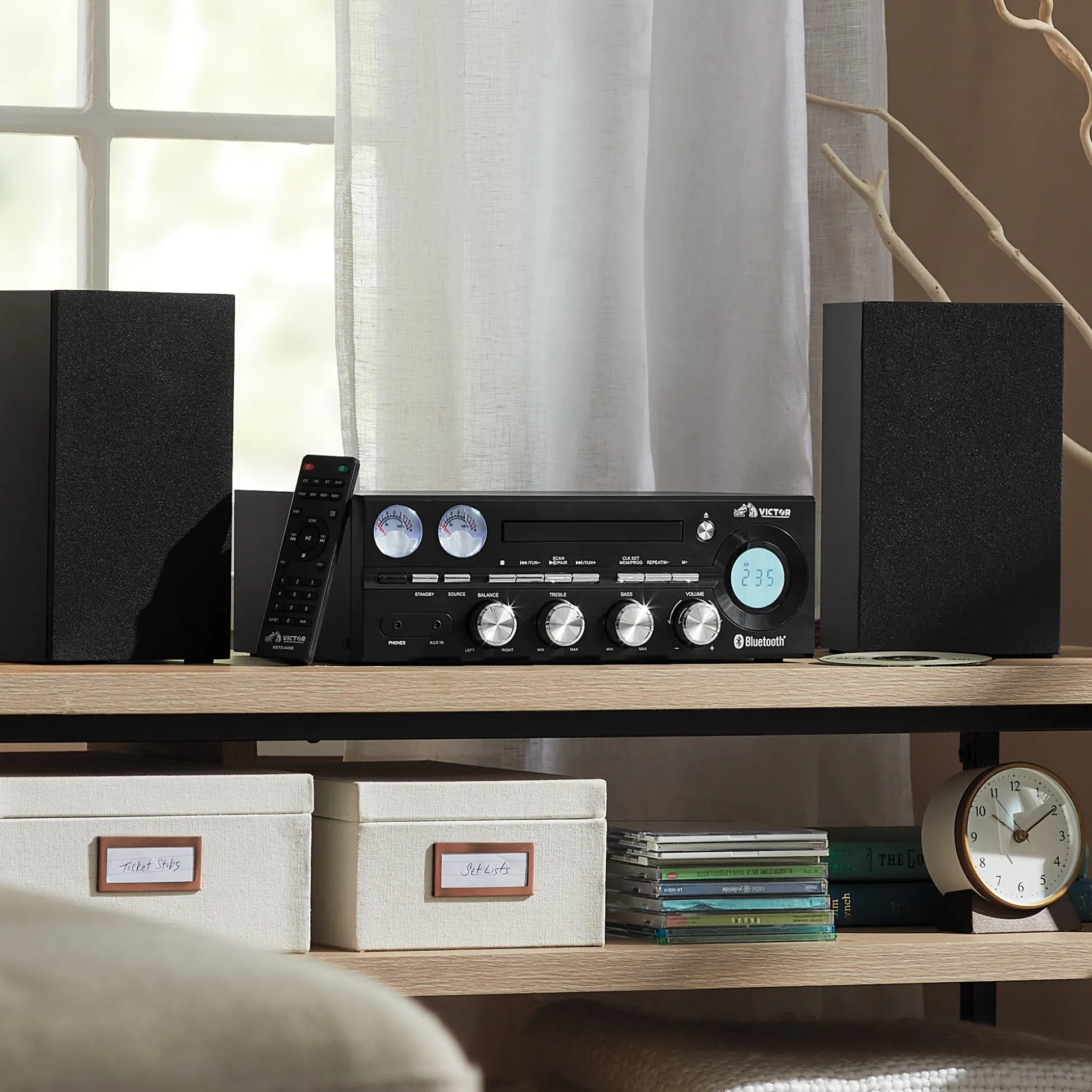 Victor Desktop CD Stereo System