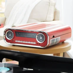 Vintage Turntable Speaker with Bluetooth