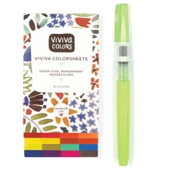 Viviva Colorsheets 16-Color Sketcher Watercolors Set