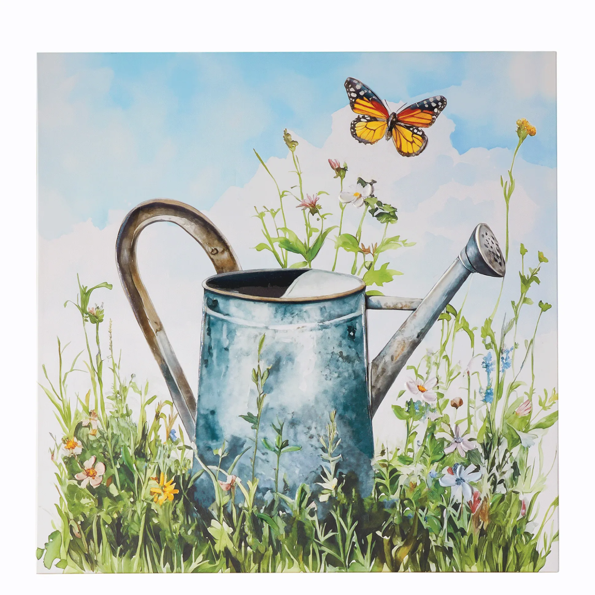 Watering Can Floral Wall Art