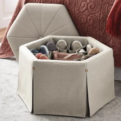 Waverly Shoe Storage Ottoman