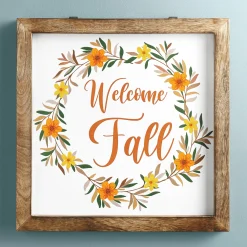 Welcome Fall Framed Art