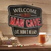 Welcome Man Cave Wall Sign