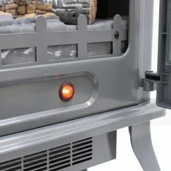 1500W Electric Fireplace Stove Heater with Remote & Realistic Flame Effect