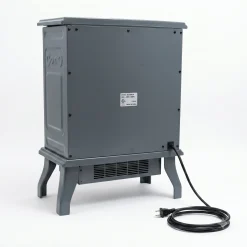 1500W Electric Fireplace Stove Heater with Remote & Realistic Flame Effect
