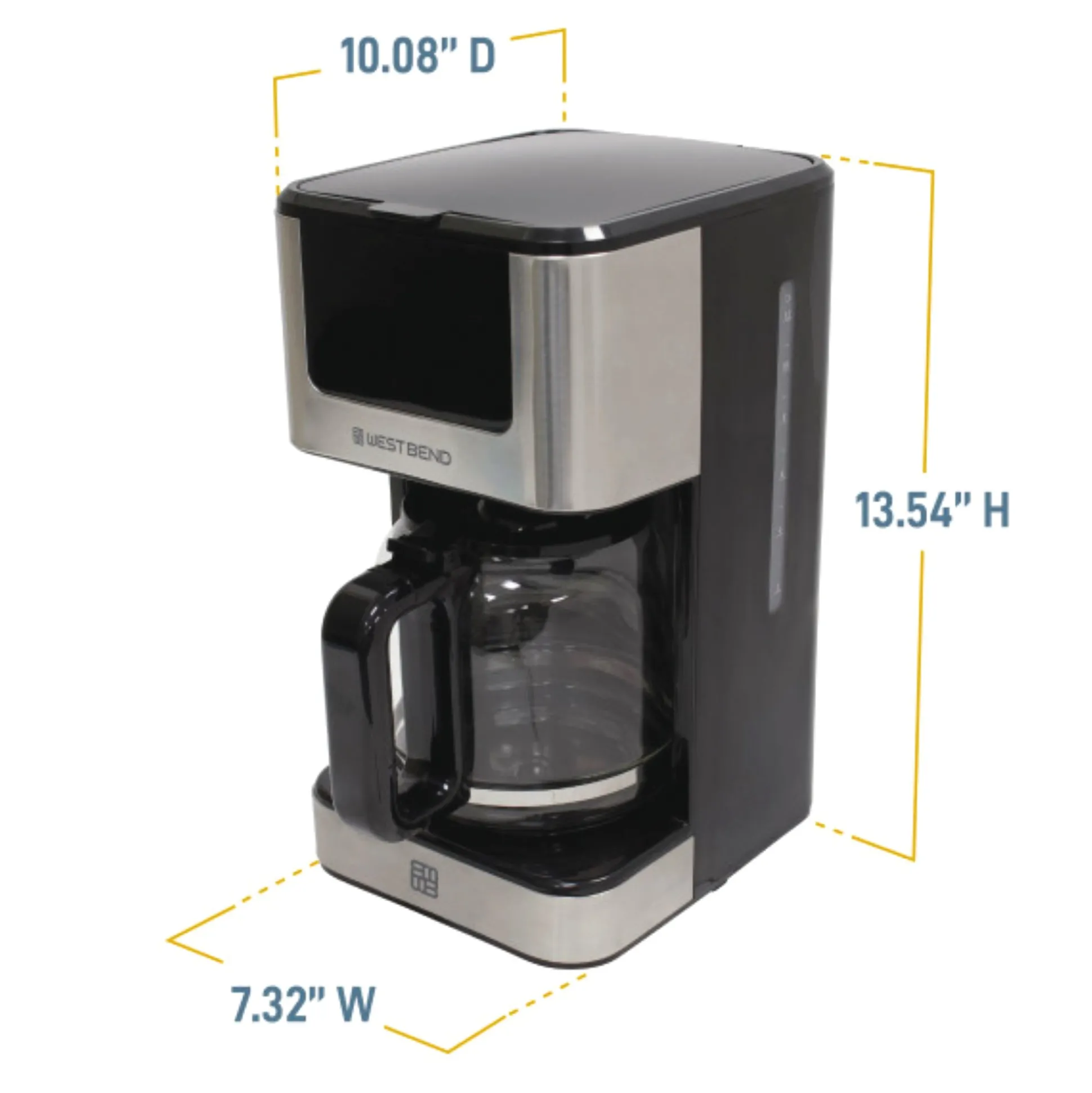 West Bend 12-Cup Touchscreen Coffee Maker