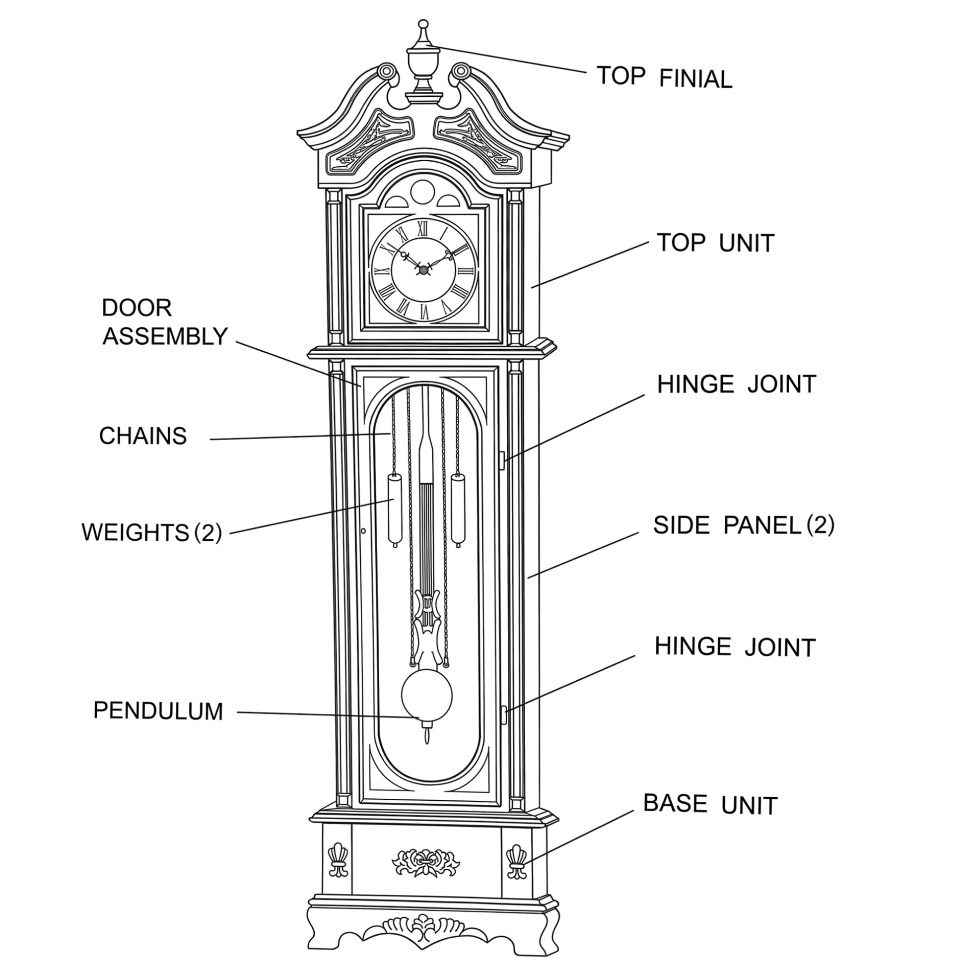 Westminster Grandfather Clock