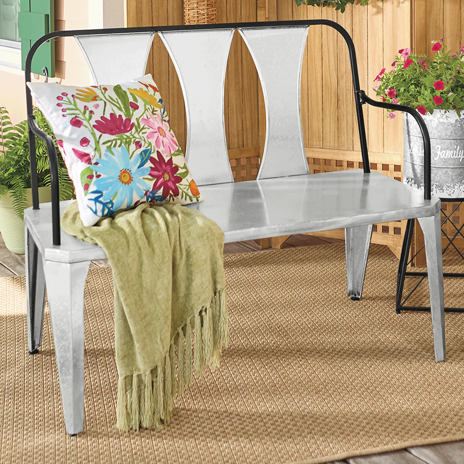 Wildflower Outdoor Accent Pillow