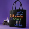 Witch Sequin Embroidered Tote