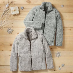 Women's Sherpa Fleece Zip-Up Sherpa Jacket