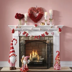 Wood-Curl Heart Wreath