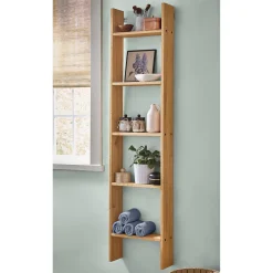 5' Wooden Ladder Shelf