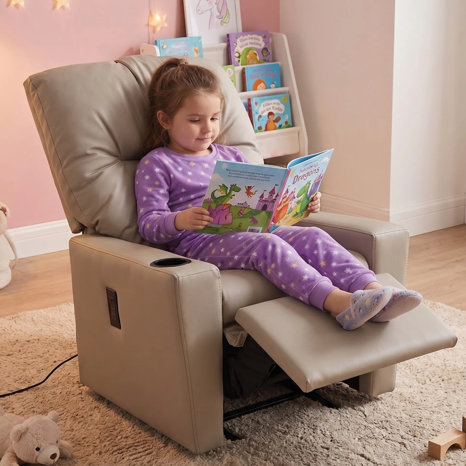 Youth Recliner with USB Ports