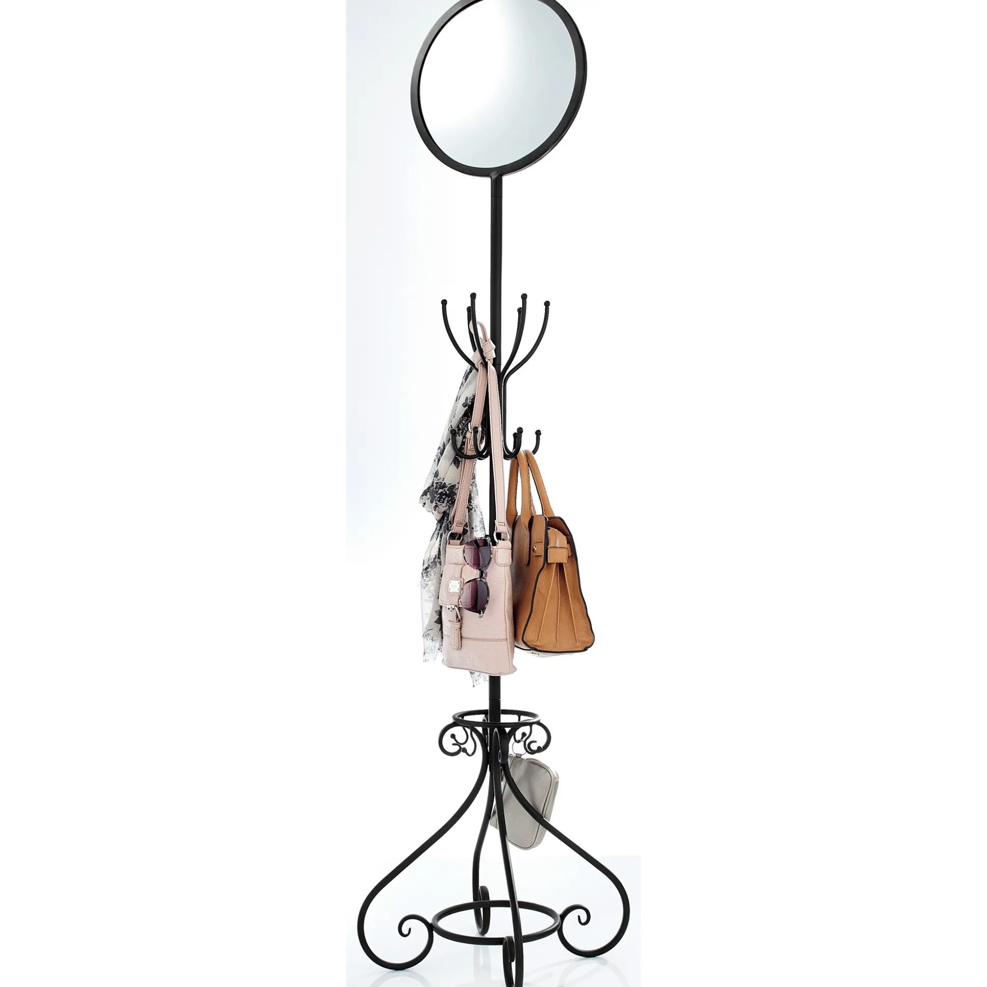 Yvette Mirrored Purse Rack